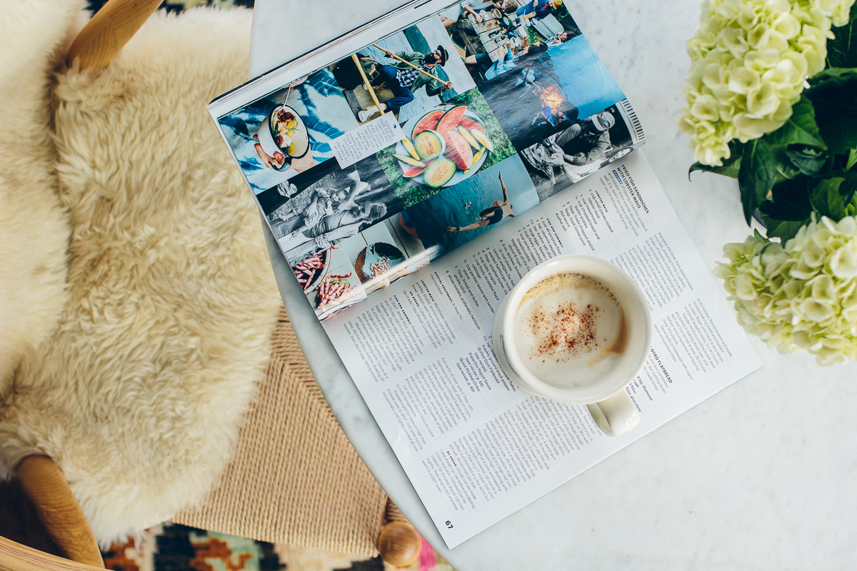 coffee and magazines