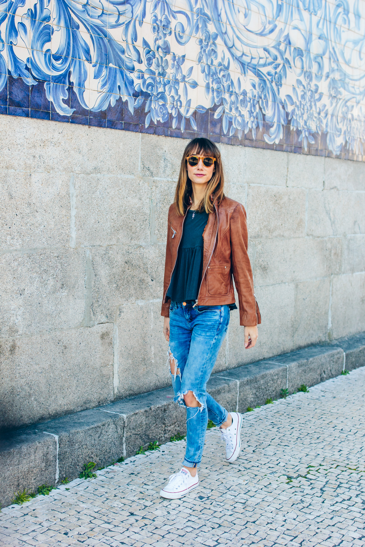 leather jacket outfit