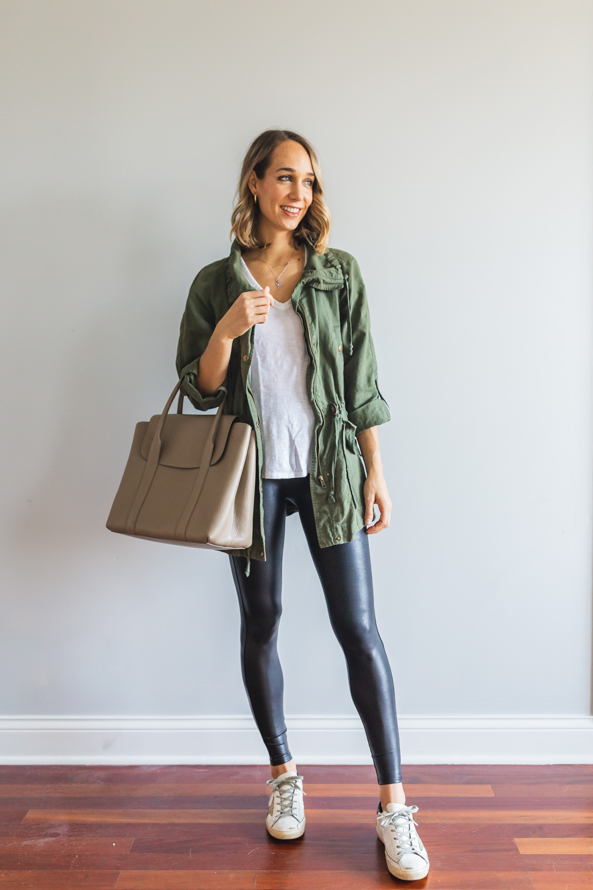 leather leggings outfit casual