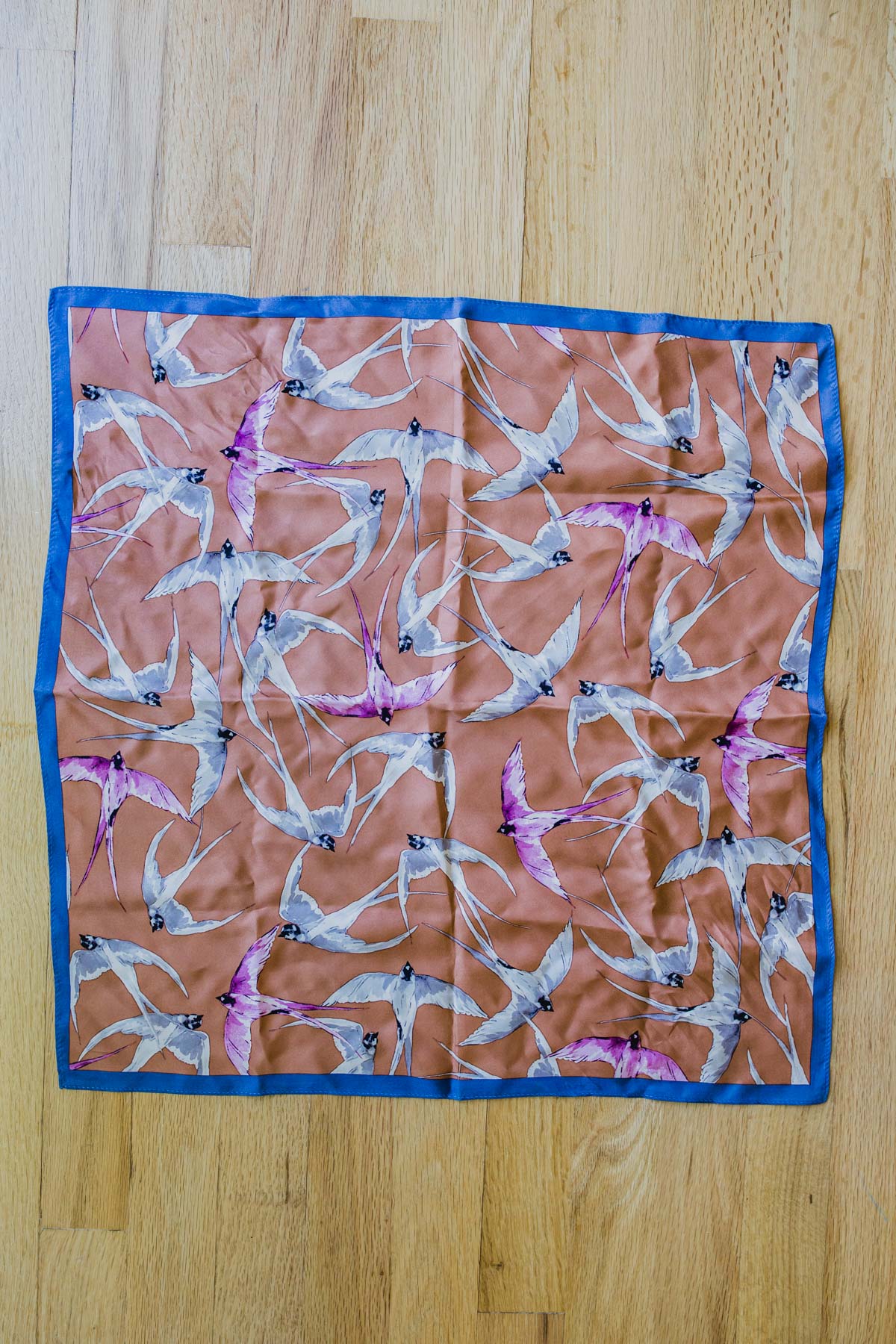 how to fold a silk hair scarf